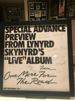 Lynyrd Skynyrd Signed Special Advance Preview Omftr 1 Of 75 Mca Letter Epperson