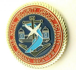 Sabana Seca Us Naval Security Group Activity Puerto Rico Challenge Coin Navy