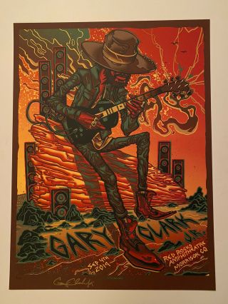 Gary Clark Jr Signed Red Rocks Poster Print Munk One X/255 Denver 9/4/2019