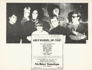 Velvet Underground / Andy Warhol / Nico / Lou Reed / Jonas Mekas Up - Tight Flyer