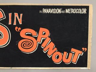 Elvis 1966 Spinout Movie Banner / MGM Film / Direct From Memphis 4