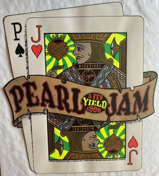 Pearl Jam 1998 Rare Virgin Megastore San Francisco Yield Promo Poster Rare.