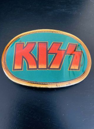 1977 Kiss Pacifica Belt Buckle Aucoin Officially Licensed Rare Shape