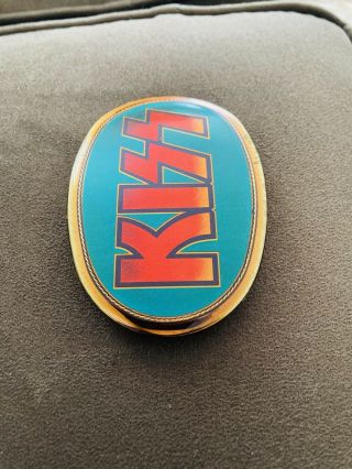 1977 KISS PACIFICA BELT BUCKLE AUCOIN OFFICIALLY LICENSED RARE SHAPE 3