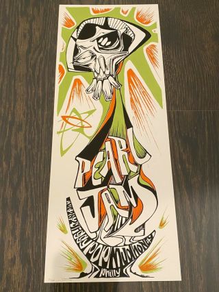 1998 Pearl Jam Poster - Camden/philadelphia - - Ames Signed And Numbered