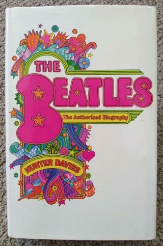 Beatles Orig Uk 1968 " The Beatles " By Hunter Davies Book Signed By The Author