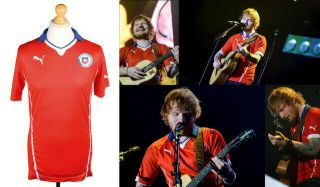 Ed Sheeran Owned & Stage Worn Chile Shirt (santiago) Photo Proof 50 Off