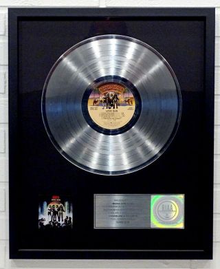 Authentic Kiss Love Gun Riaa Platinum Record Award Gene Simmons / Paul Stanley