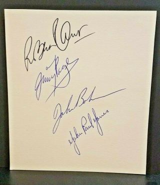 Led Zeppelin Band Members Signed Autographed Album Page Cut - Circa 1978