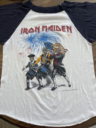 Vintage Iron Maiden Concert Shirt World Slavery Tour 1985