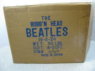 The Beatles Bobb " N Head Beatles Carton Rc Cola Promotion