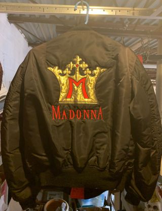 Madonna Blond Ambition World Tour 1990 Bomber Jacket