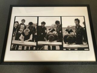 Framed Sex Pistols A&m Signing Peter Kodick Gravelle Signed Picture