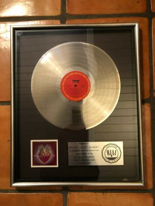 Journey Riaa Platinum Album Record Award For " Evolution "