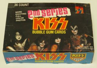 KISS DONRUSS SERIES II 36 PACK FULL BOX 1978 AUCOIN 3