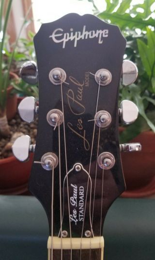 KISS ACE FREHLEY SIGNED EPIPHONE HONEYBURST LES PAUL STANDARD ELECTRIC GUITAR 5