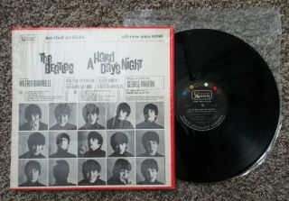 Beatles VINTAGE 1st ISSUE 1964 U.  S.  ' A HARD DAYS NIGHT ' STEREO LP SW / NM NOS 2