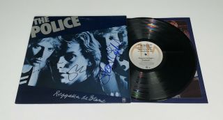 The Police Reggatta De Blanc Record Signed Sting Andy Summers & Stewart Copeland