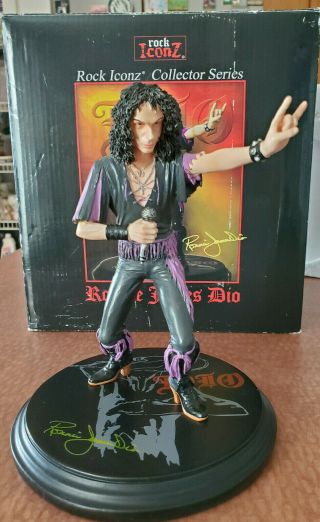 Ronnie James Dio Knucklebonz Rock Iconz™ Statue Displayed