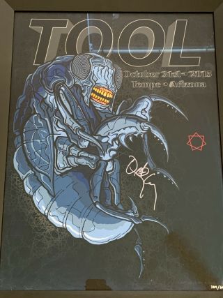 Tool Autographed Tour Poster 2015 Monster Mash.