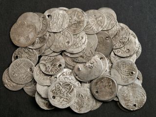 1390,  Turkey (ottoman Empire),  Bayezid I " The Lightning ".  Silver Akce Coin.  R