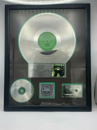 Riaa Platinum Sales Award Record For Will Smith Willennium 1999