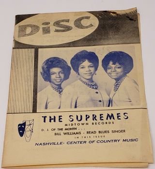Diana Ross The Supremes Music Flyer Motown Records 1962 Mary Wilson Flo Ballard