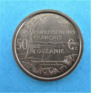 Oceania - 50 Centimes 1949 Essai - Pattern - Nickel - Rare