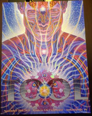 Tool Poster Indianapolis 11/2/19 Bankers Life Fieldhouse Alex Grey 331/800