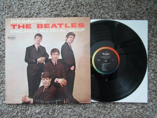 Beatles Historic Early 1964 Vj " Introducing The Beatles Mono Ad Back Cover