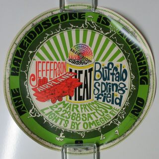 Jefferson Airplane Buffalo Springfield 1968 Kaleidoscope Concert Poster Canned H