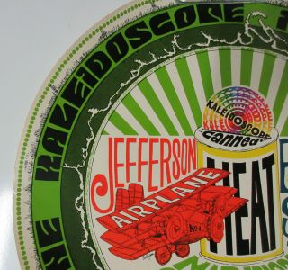 JEFFERSON AIRPLANE BUFFALO SPRINGFIELD 1968 Kaleidoscope Concert POSTER Canned H 2
