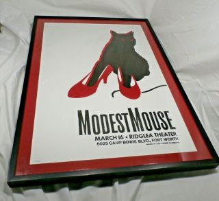 Modest Mouse 2000 Concert Poster Le Print Ridglea Theater Fort Worth Tx Signed