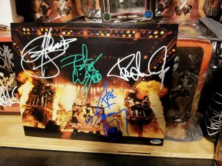 Kiss Signed/autographed 8x10 Gene Simmons Paul Stanley Ace Frehley Not Aucoin