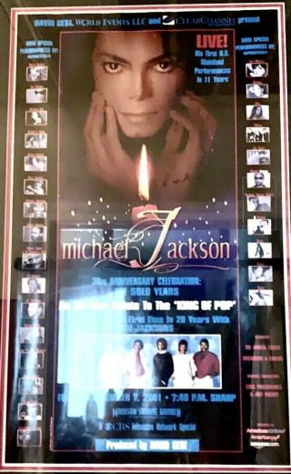 Michael Jackson 30th Anniversary Celebration Autographed Poster