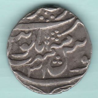 Mughal India Shah Alam Ii Dar Ul Khair Ajmer Silver Rupee Rare Coin