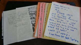 The Ramones De Dee Autograph Letters And Manuscript By The Uk Fan Club