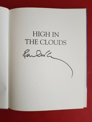 Signed Paul Mccartney High In The Clouds Book Waterstones Uk Signing,  Receipt