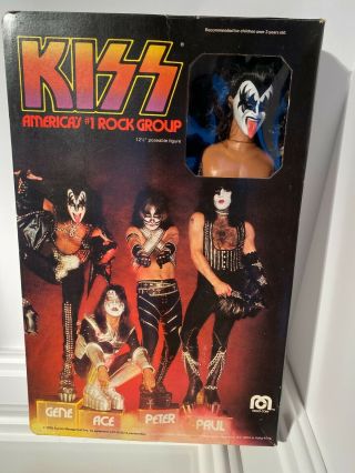 Kiss 1978 Mego Gene Simmons Doll Nib - Rfp - Gun Era Estate Oh So Unusual