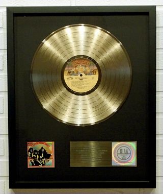 Kiss Hotter Than Hell Authentic Riaa Gold Record Award Paul Stanley Gene Simmons