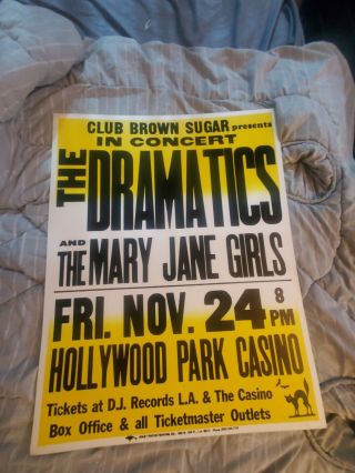 The Mary Jane Girls Not Rick James Dramatics Funk Boxing Style Concert Poster