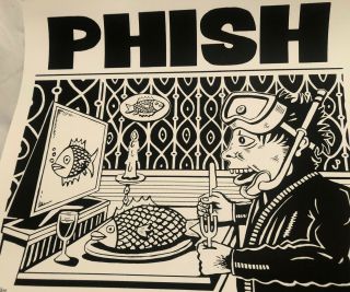 Phish Jim Pollock Dinner And A Movie Art Print /800 Poster