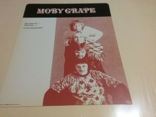 Moby Grape 1968 Columbia Records Promo Bin Divider Nmint Rare Htf Vtg