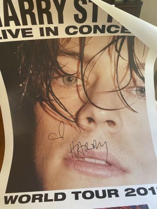 Signed Harry Styles Live On Tour 2018 Official Poster