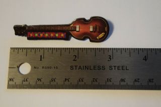 Paul McCartney Hofner Bass Lapel Pin - Rare Vintage Item 3