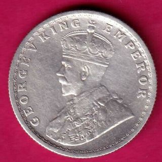 British India 1934 Kg V Half Rupee Rare Silver Coin Cx64