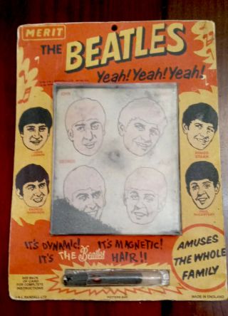 The Beatles Merit Magnetic Hair Toy With Potters Bar J&l Randall Ltd Circa 1964