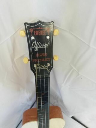 Rare Vintage Elvis Presley 4 String Guitar Emenee 1956 era 2