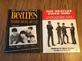 ‘the Beatles Records On Vee Jay’,  ‘swan Song’hardback Book Set Spizer Cond