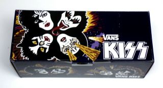 Kiss Band Rock And Roll Over Vans Slip On Shoes Men Size 9 Unworn Still Wrapped